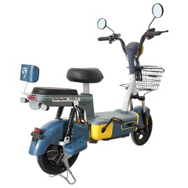 Велосипед з електромотором SPARK VOLT 14`` 48V/400W/12Ah синій з жовтим